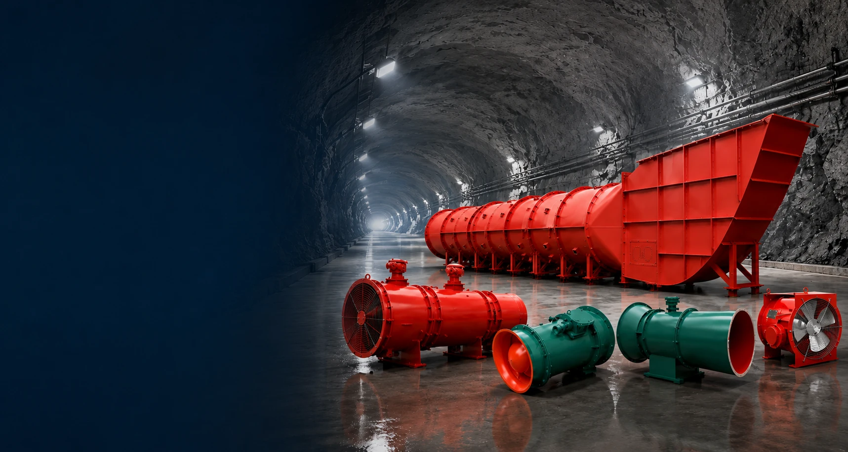 Coal mine ventilation fans product family for underground mine ventilation